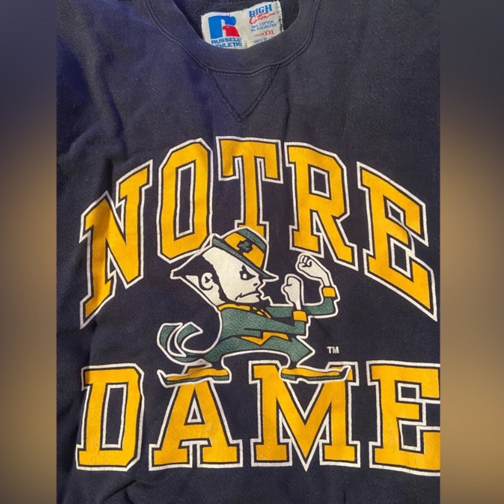 Vintage notre dame Crewneck